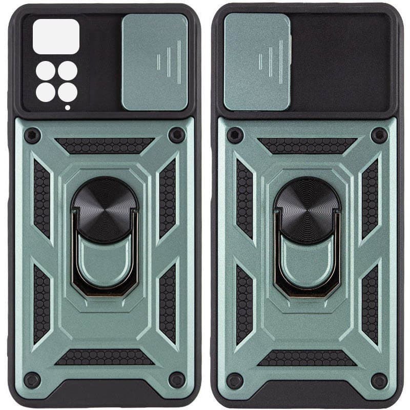 Накладка Camshield Serge Ring для Xiaomi Note 11 Pro/Note 11E Pro/Note 12 Pro 4G Зелена-0