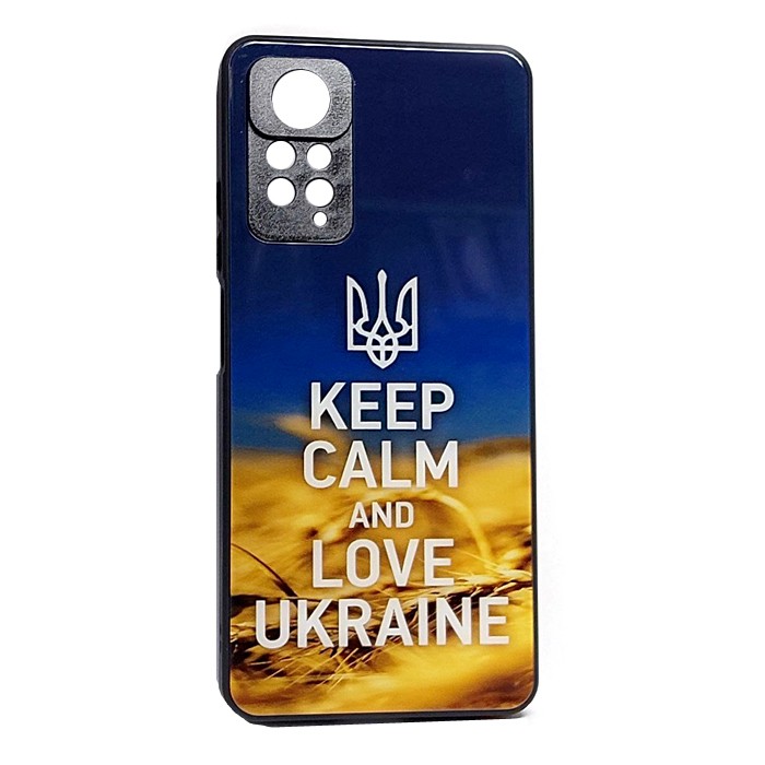 Накладка Marble Clouds для Xiaomi Note 12 Pro 4G/Note 11 Pro KEEP CALM (скляний)-0