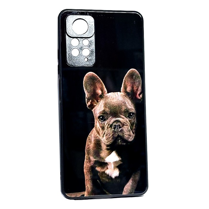 Накладка Marble Clouds для Xiaomi Note 12 Pro 4G/Note 11 Pro Dogs (скляний)-0