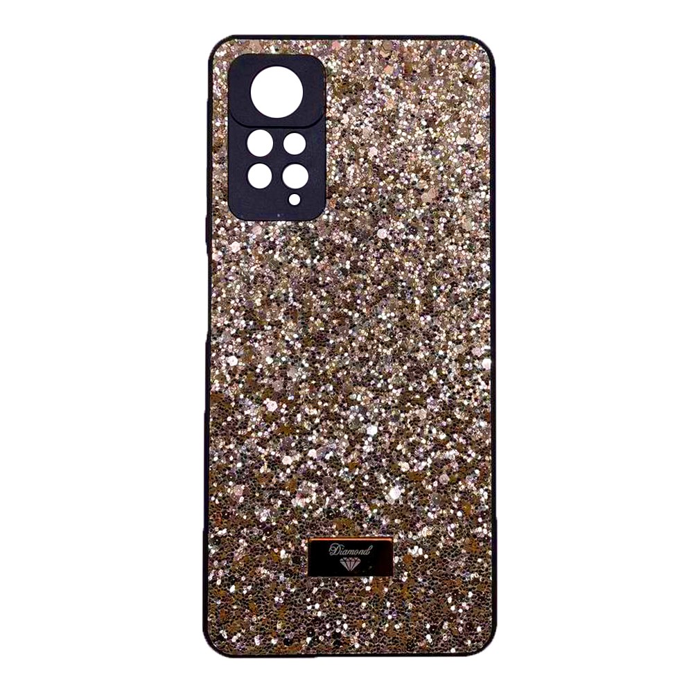 Накладка Bling Grainy Diamond Separate Camera для Xiaomi Redmi Note 11 Pro/Note 12 Pro 4G (Золота)-0