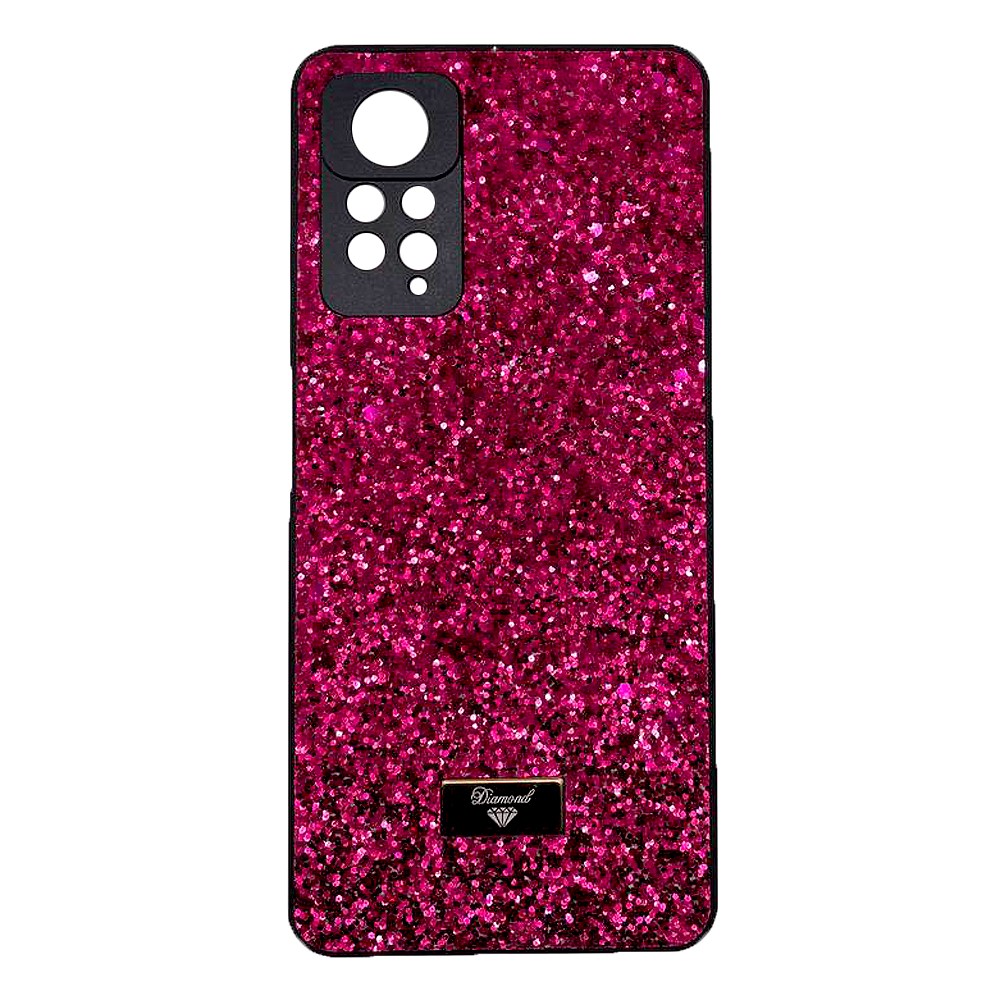 Накладка Bling Grainy Diamond Separate Camera для Xiaomi Redmi Note 11/Note 11s (Малинова)-0