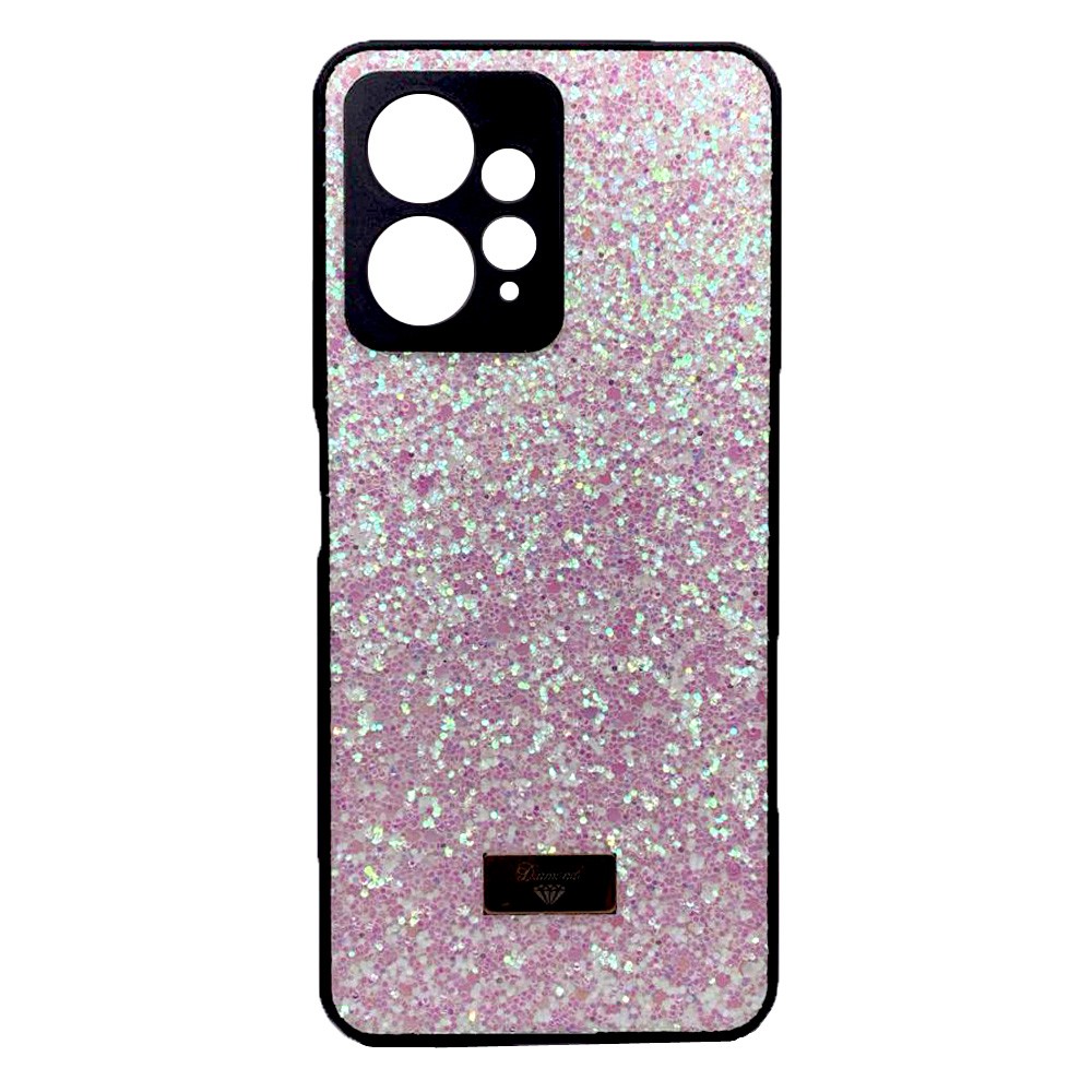 Накладка Bling Grainy Diamond Separate Camera для Xiaomi Redmi Note 12 4G (Рожева)-0