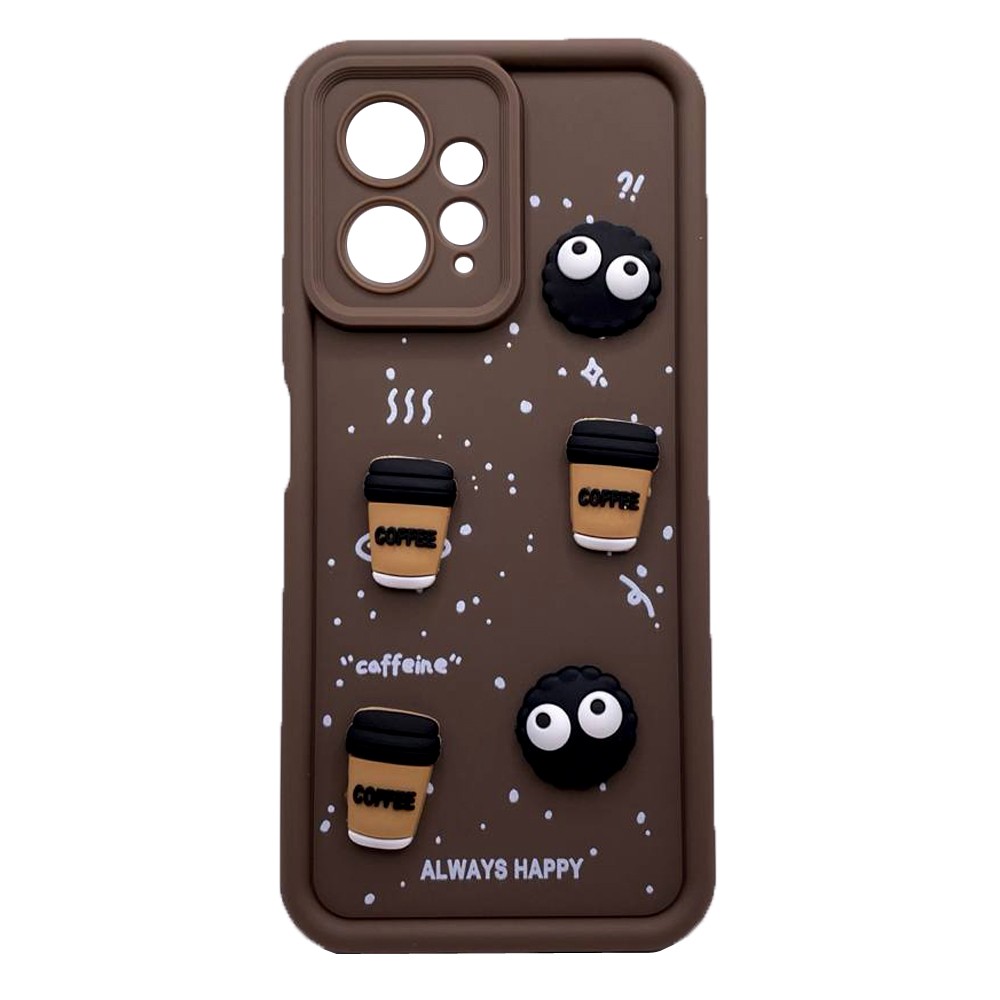 Чохол Pretty Toys для Xiaomi Redmi Note 12 4G (Brown/Always Happy)-0