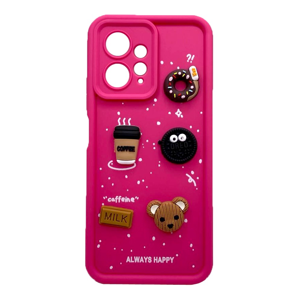 Чохол Pretty Toys для Xiaomi Redmi Note 12 4G (Pink/Always Happy)-0