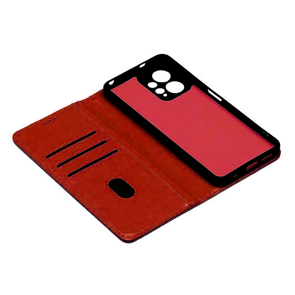 Книжка Chess Skin для Xiaomi Note 12 4G (Червона)-1