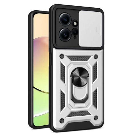 Накладка Camshield Serge Ring для Xiaomi Note 12 4G срібна-0