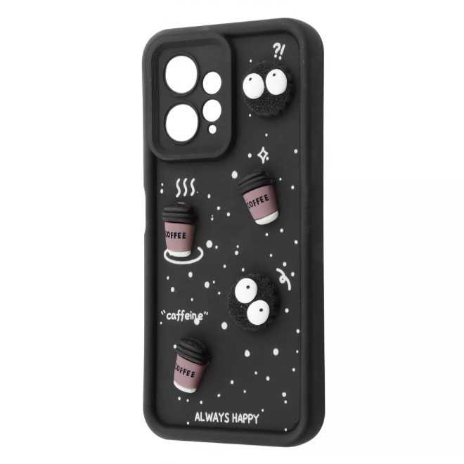 Чохол Pretty Toys для Xiaomi Redmi Note 12 4G  (Black/Always Happy)-0