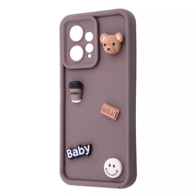 Чохол Pretty Toys для Xiaomi Redmi Note 12 4G (Brown/baby milk)-0