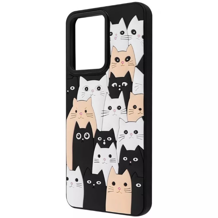 Чохол Doodle Case для Xiaomi Note 12 4G (Cats)-0