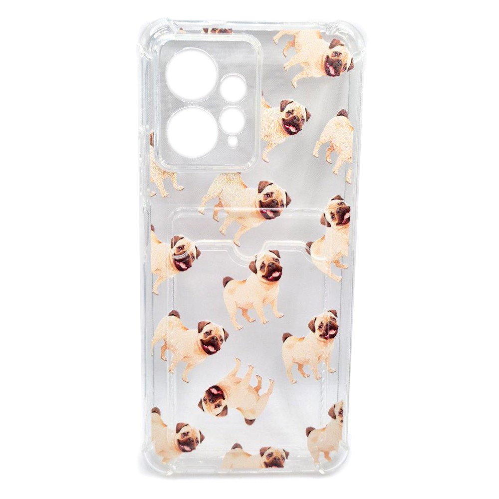 Накладка Space Card Pocket Image для Xiaomi Redmi Note 12 4G Мопс-0