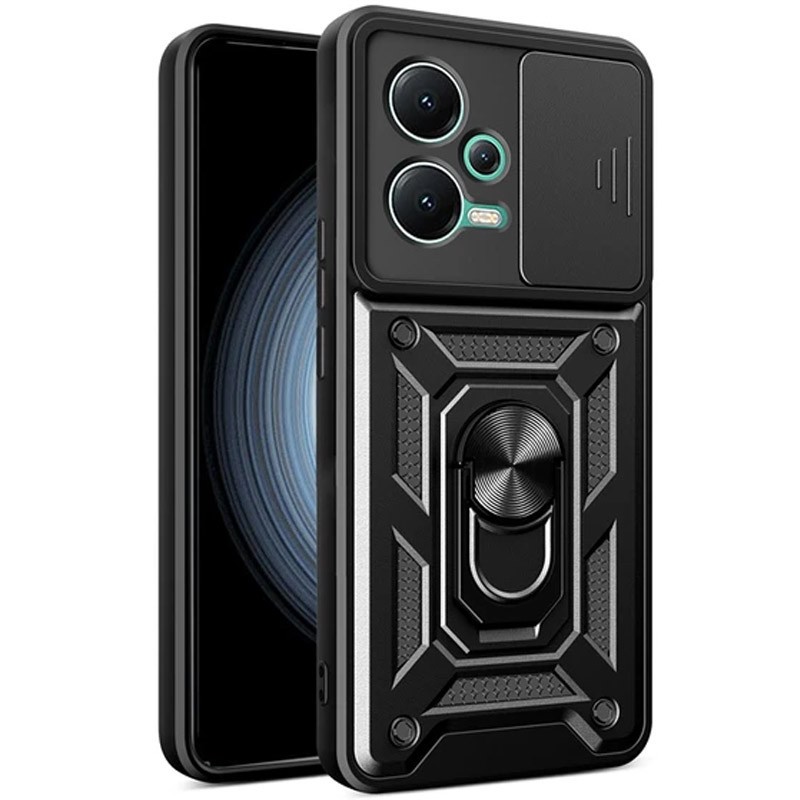 Накладка Camshield Serge Ring для Xiaomi Note 12 5G/X5 5G Чорна-0