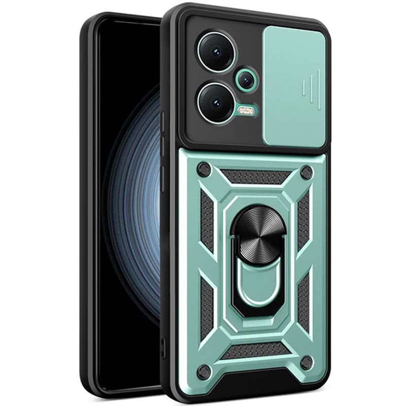 Накладка Camshield Serge Ring для Xiaomi Note 12 5G/X5 5G Зелена-0