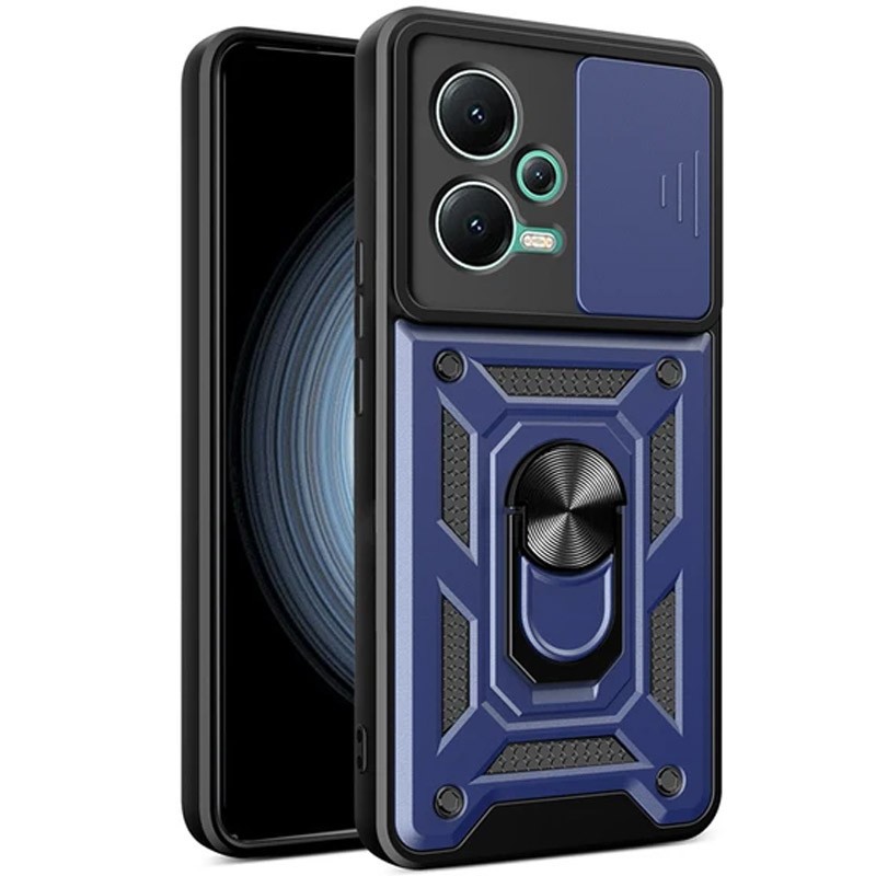 Накладка Camshield Serge Ring для Xiaomi Note 12 5G/X5 5G Синя-0