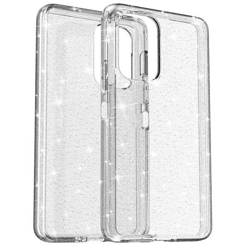 Накладка Molan Cano Glossy Jelly для Xiaomi Note 12 4G прозора з блискітками-0