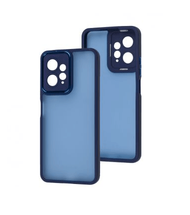 Накладка Luxury Metal Lens для Xiaomi Note 12 4G (Синій)-0
