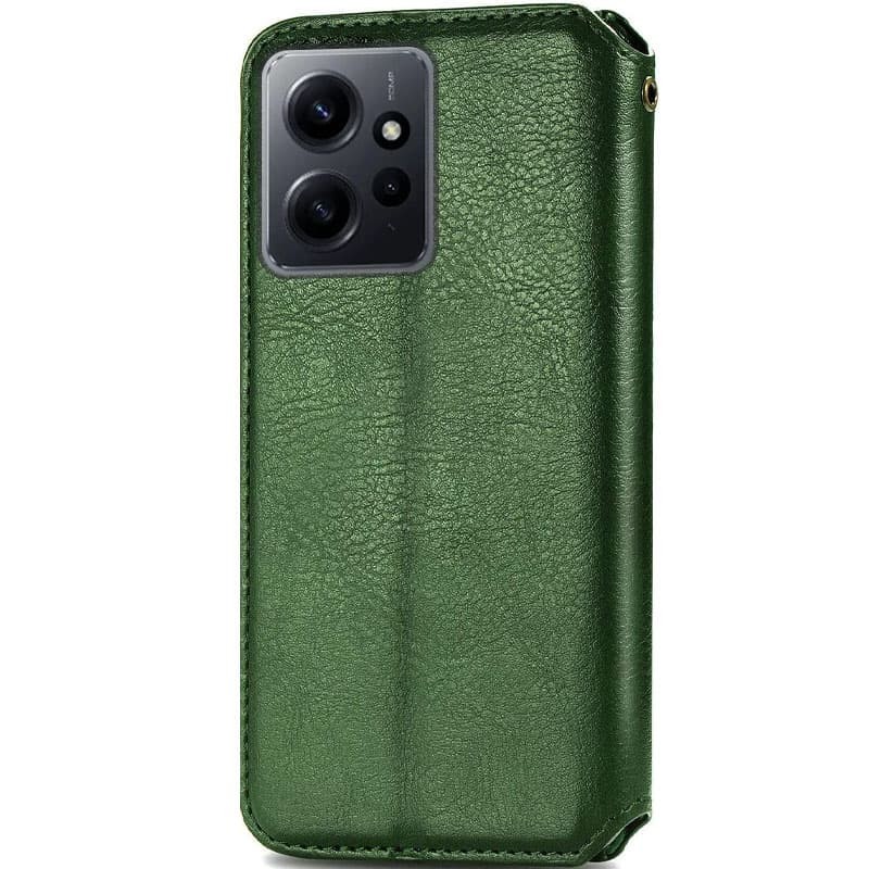 Книжка GETMAN Cubic для Xiaomi Redmi Note 12 4G зелена-1