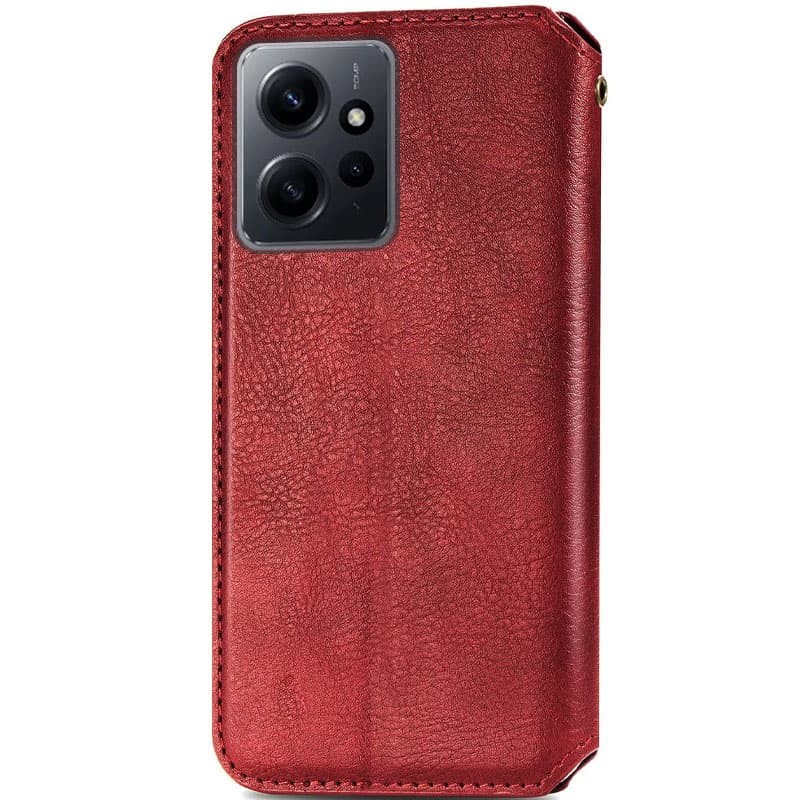 Книжка GETMAN Cubic для Xiaomi Redmi Note 12 4G червона-1