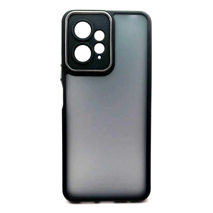 Накладка Luxury Metal Lens для Xiaomi Note 12 4G Чорна-0