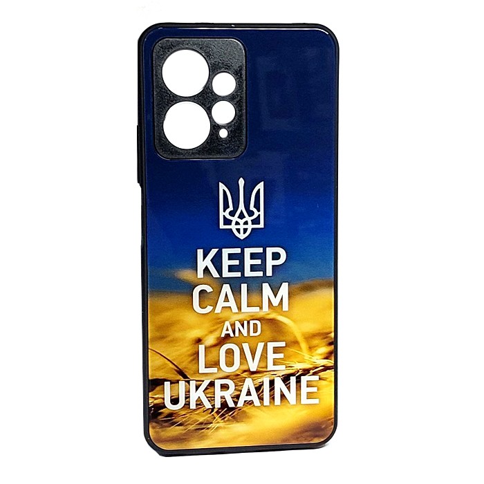 Накладка Marble Clouds для Xiaomi Note 12 4G KEEP CALM (скляний)-0