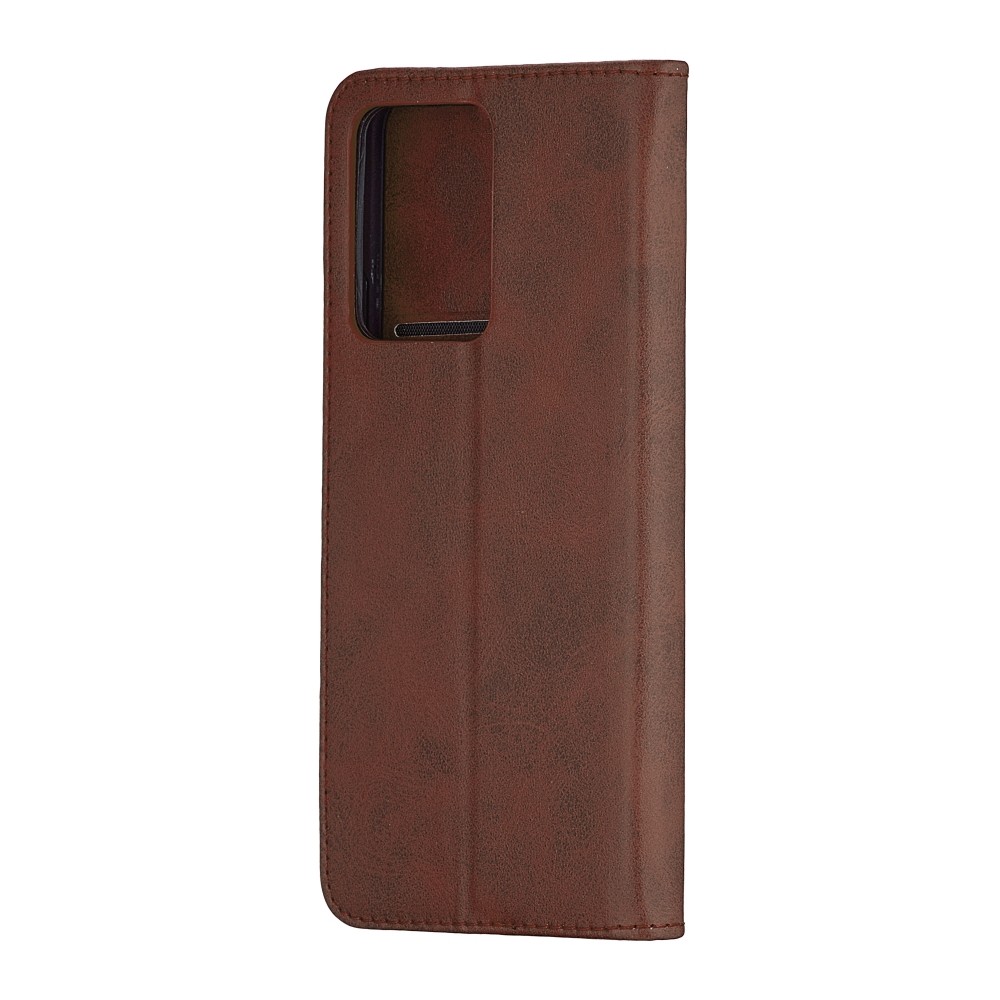 Книжка Black TPU Magnet для Xiaomi Redmi Note 12 4G  коричнева-1