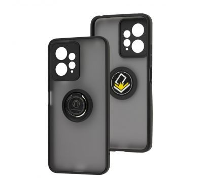 Накладка Totu Gingle Ring для Xiaomi Redmi Note 12 4G чорна-0