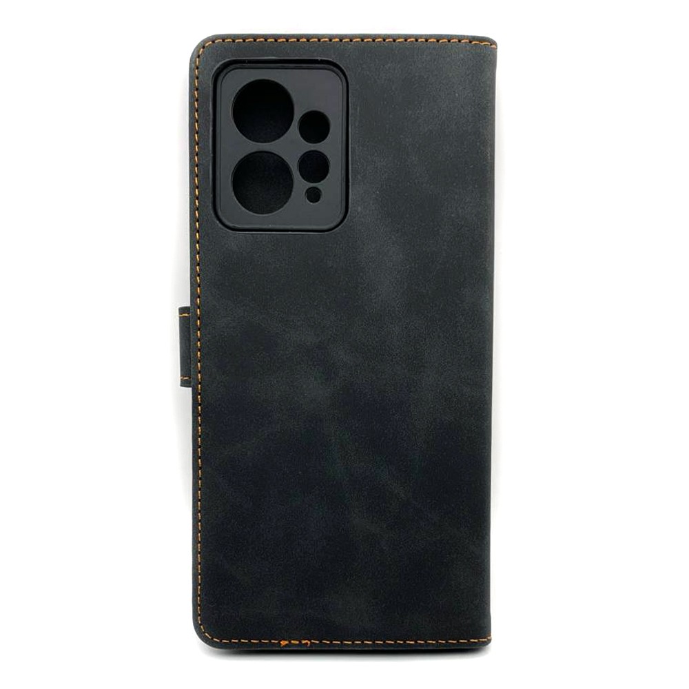 Книжка Cover Stylish Slot Matte для Xiaomi Redmi Note 12 4G (Чорна)-1