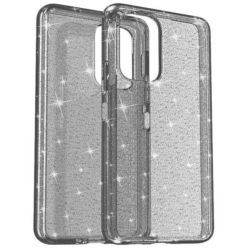 Накладка Molan Cano Glossy Jelly для Xiaomi Note 12 4G сіра з блискітками-0