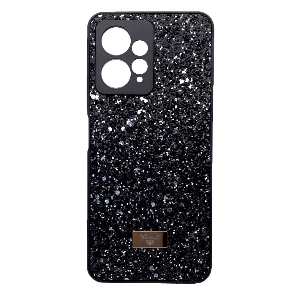 Накладка Bling Grainy Diamond Separate Camera для Xiaomi Redmi Note 12 4G (Чорна)-0