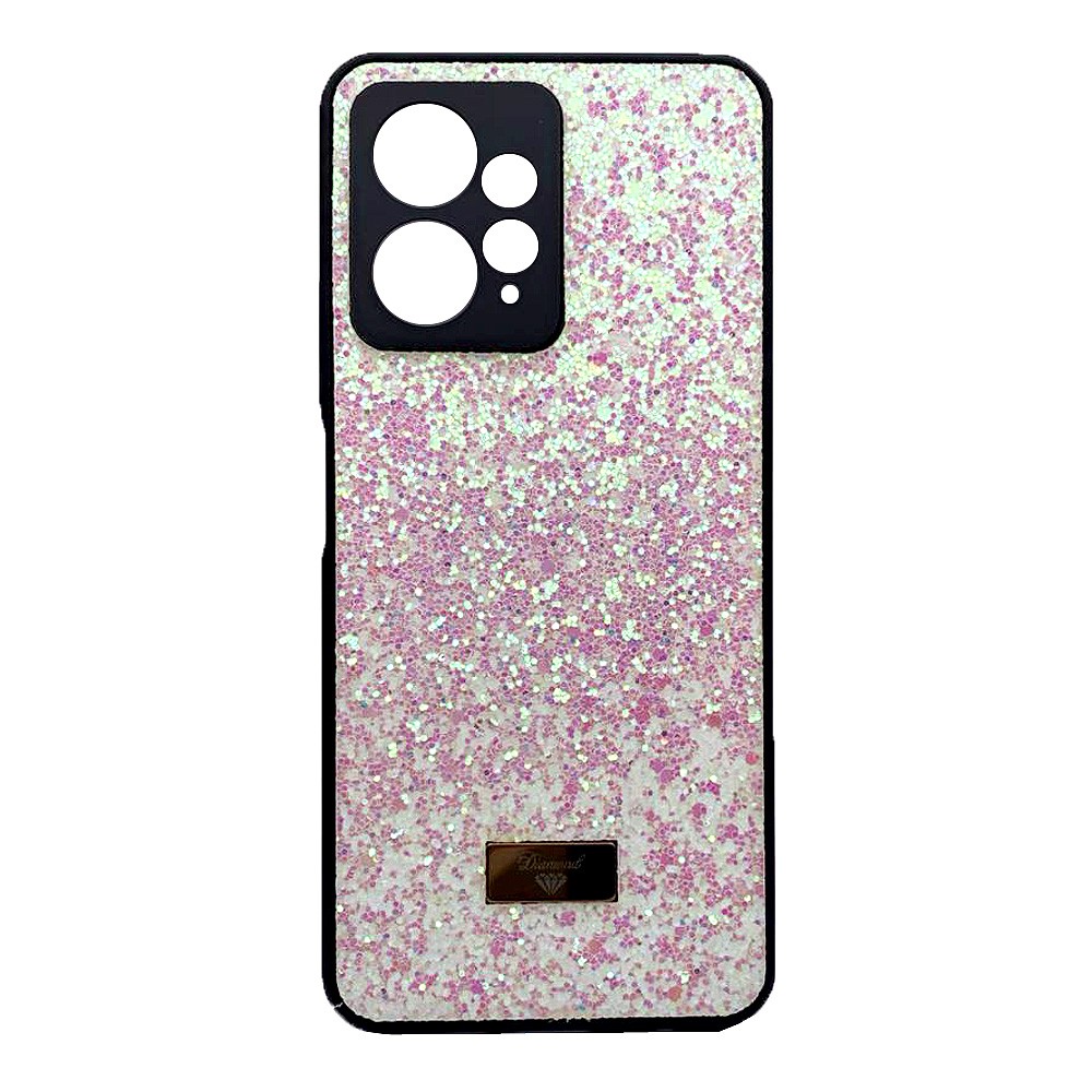 Накладка Bling Grainy Diamond Separate Camera для Xiaomi Note 12 4G (Рожева)-0