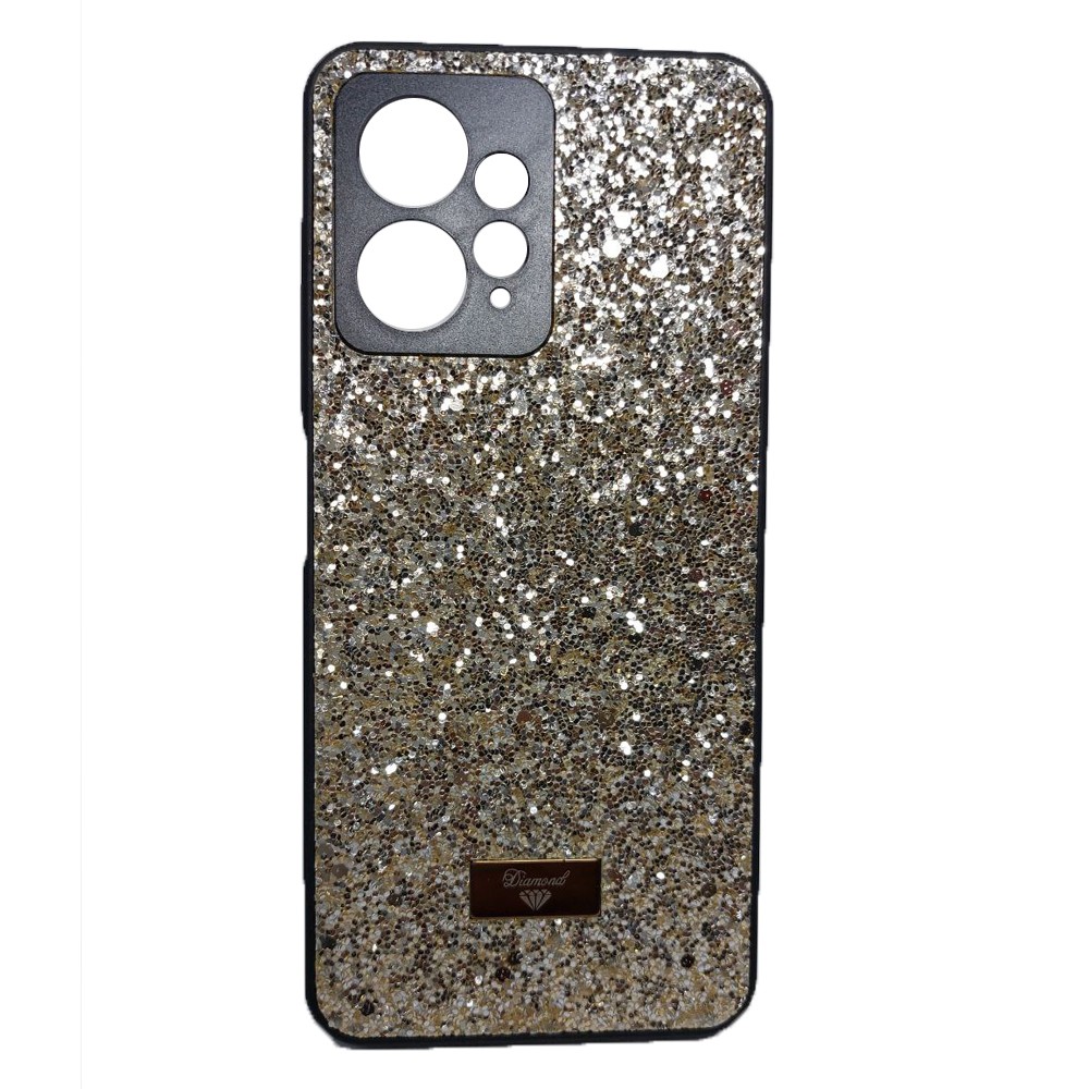 Накладка Bling Grainy Diamond Separate Camera для Xiaomi Redmi Note 12 4G (Світло-золота)-0