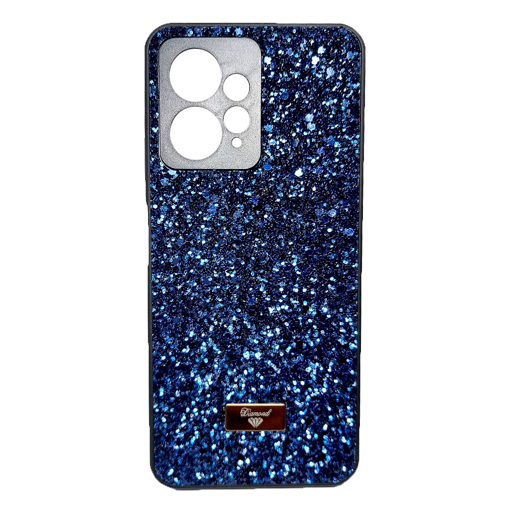 Накладка Bling Grainy Diamond Separate Camera для Xiaomi Redmi Note 12 4G (Синя)-0