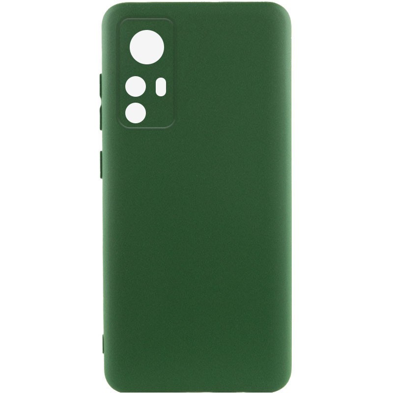 Silicone Case Full Protective No Logo для Xiaomi Note 12s (Dark green)-0