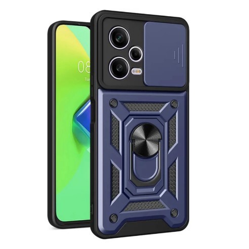 Накладка Camshield Serge Ring для Xiaomi Note 12 Pro Plus синя-0