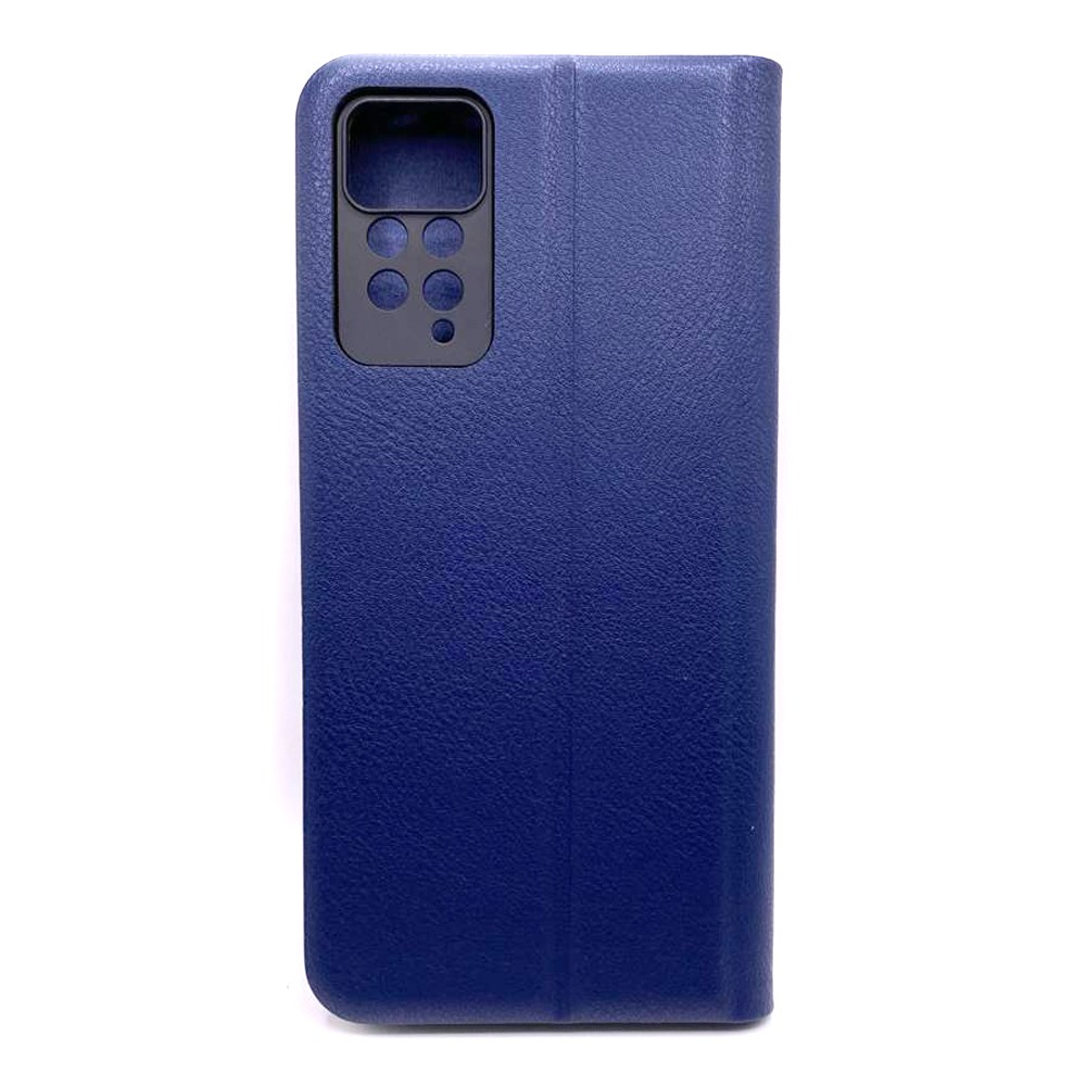 Книжка LEATHER для Xiaomi Redmi Note 11 Pro / Note 12 Pro темно-синя-1