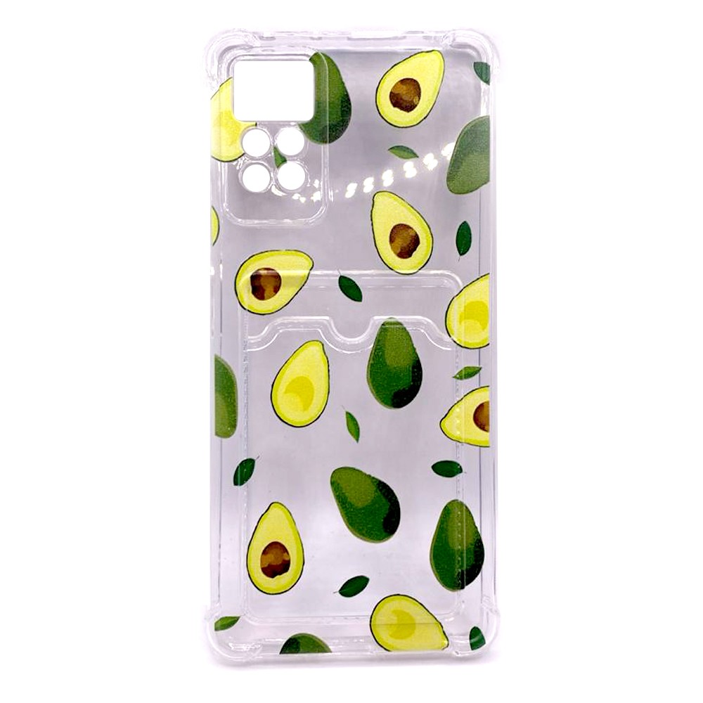 Накладка Space Card Pocket Image для Xiaomi Redmi Note 12 Pro авокадо-0