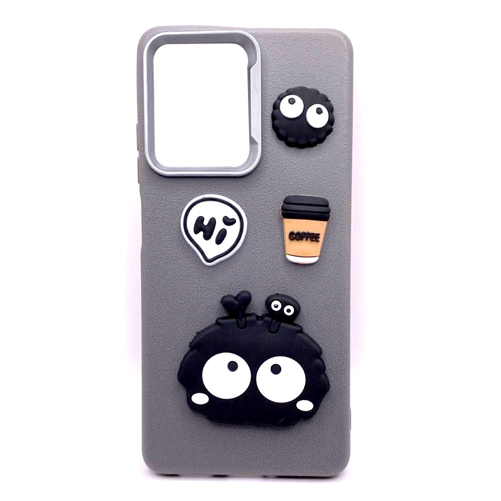Чохол Leather Toys для Xiaomi Redmi Note 12 4G (Monster eyes / Grey)-0