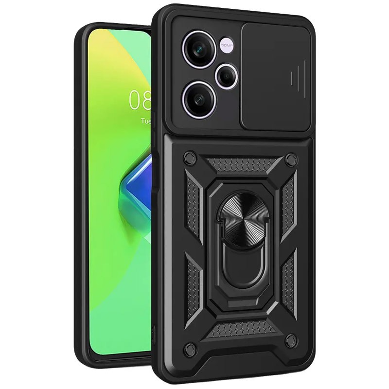 Накладка Camshield Serge Ring для Xiaomi Note 12 Pro 5G/X5 Pro 5G Чорна-0