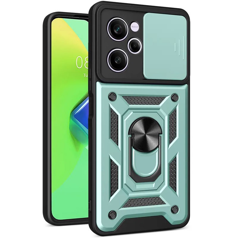 Накладка Camshield Serge Ring для Xiaomi Note 12 Pro 5G/X5 Pro 5G Зелена-0