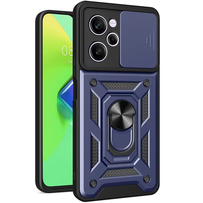 Накладка Camshield Serge Ring для Xiaomi Note 12 Pro 5G/X5 Pro 5G Синя-0