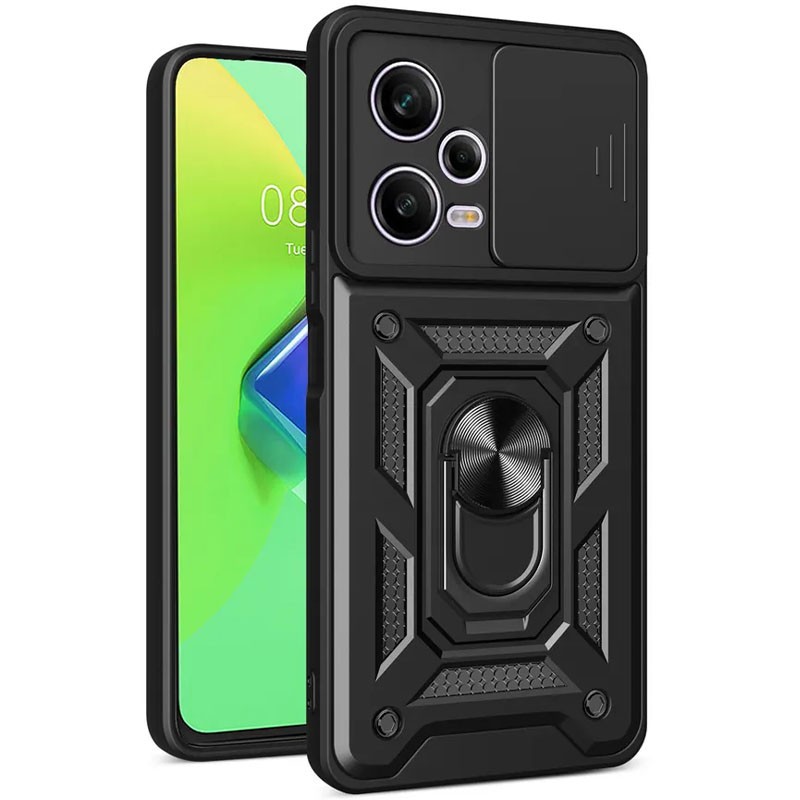 Накладка Camshield Serge Ring для Xiaomi Note 12 Pro Plus Чорна-0