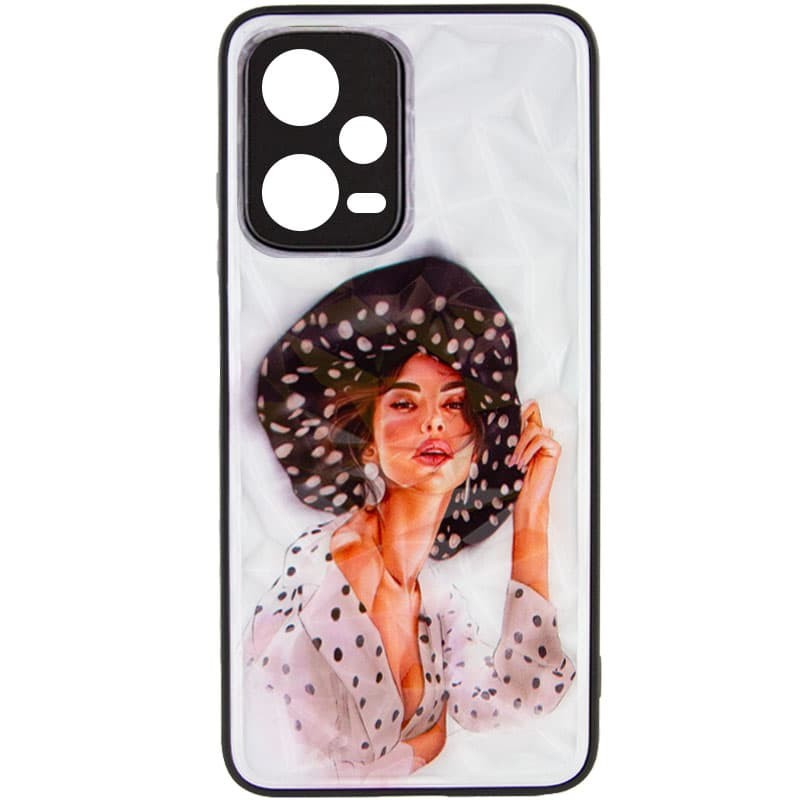 Накладка Ladies Camera для Xiaomi Note 12 Pro 5G Girl in a hat-0