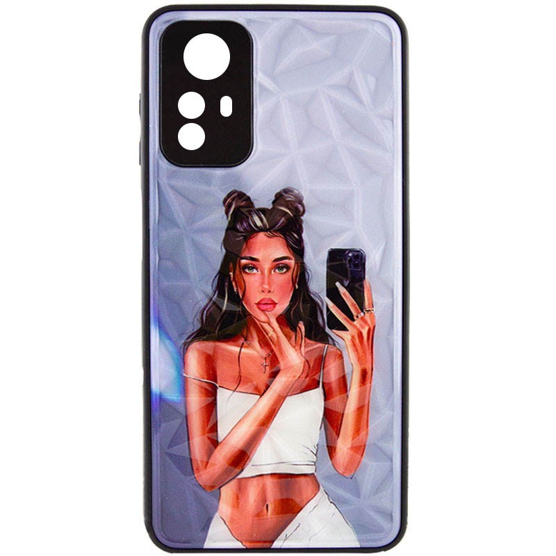 Накладка Ladies Camera для Xiaomi Note 12s Black in white-0