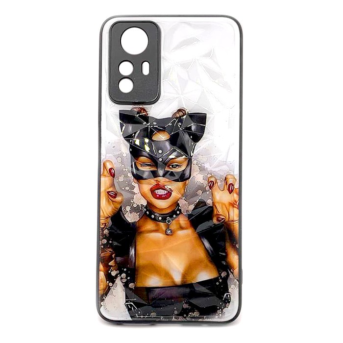 Накладка Ladies для Xiaomi Note 12s Жінка-кішка-0
