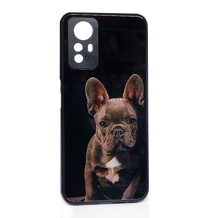 Накладка Marble Clouds для Xiaomi Note 12S Dogs (скляний)-0