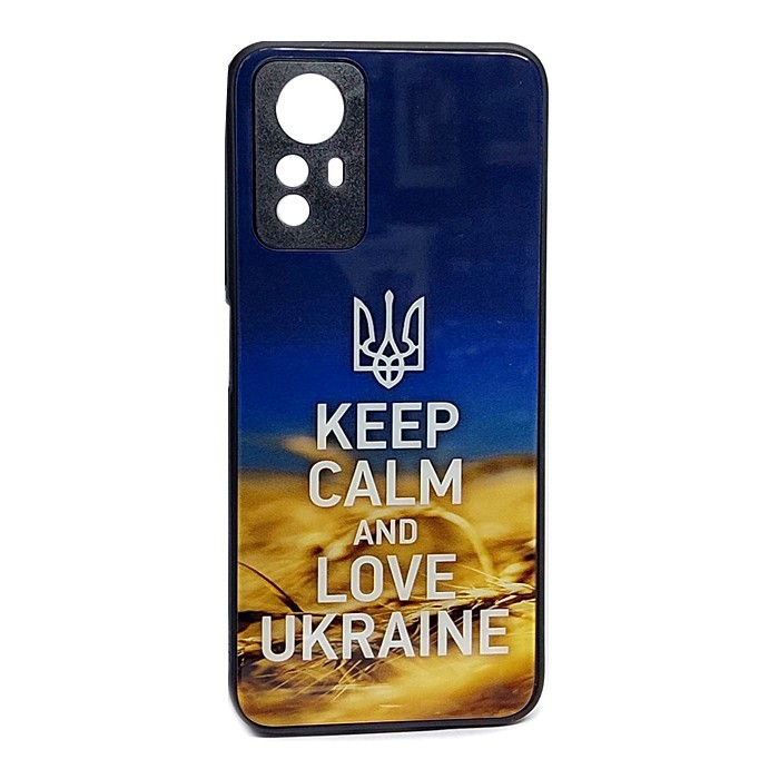 Накладка Marble Clouds для Xiaomi Note 12S KEEP CALM (скляний)-0