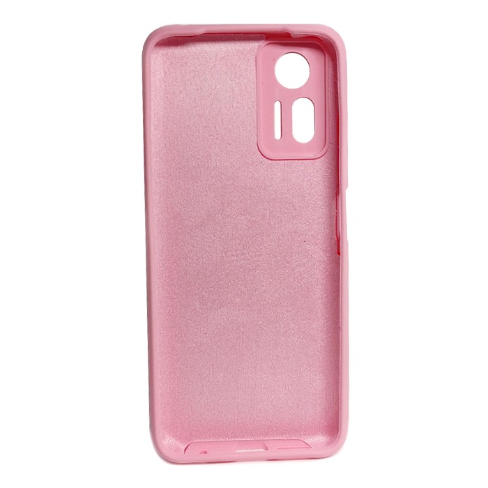 Silicone Case Full Protective No Logo для Xiaomi Note 12s (Light pink)-1
