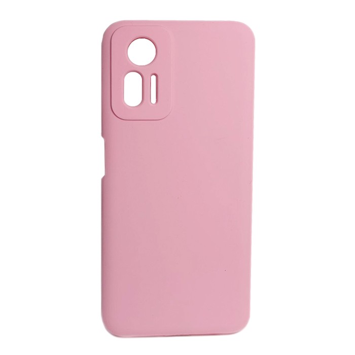 Silicone Case Full Protective No Logo для Xiaomi Note 12s (Light pink)-0