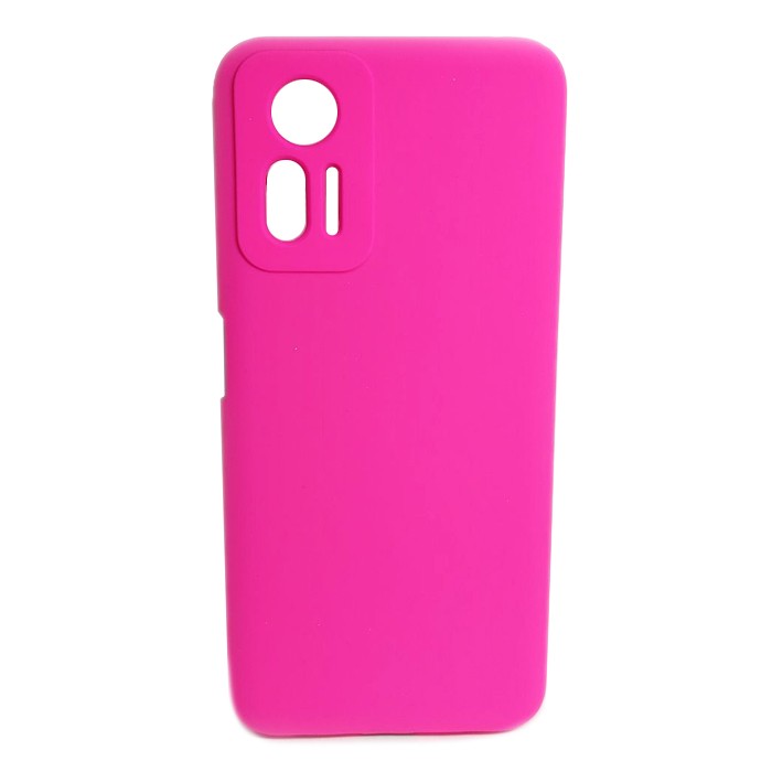 Silicone Case Full Protective No Logo для Xiaomi Note 12s (Barbie pink)-0