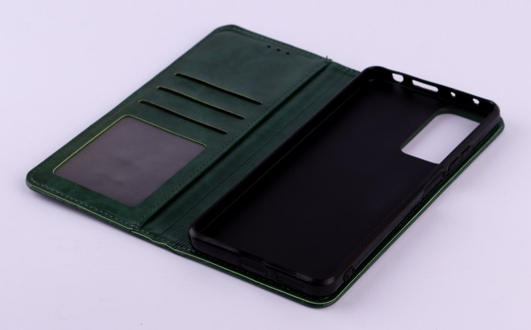 Книжка DC ELEGANT для Xiaomi Note 12S (Темно зелена)-2