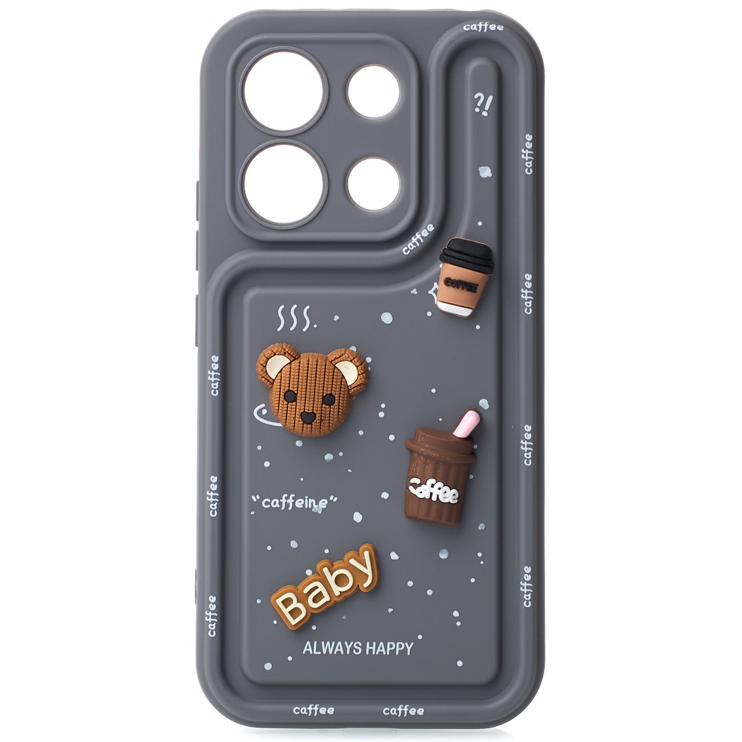 Чохол Pretty Toys для Xiaomi Redmi Note 13 4G (Grey/baby)-0